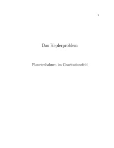 Das Keplerproblem