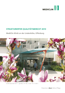 strukturierter qualitätsbericht 2010