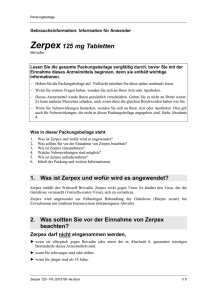 Zerpex 125 mg Tabletten