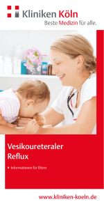 Vesikoureteraler Reflux - Kliniken der Stadt Köln