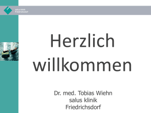 Vortrag von Dr. Tobias Wiehn - infoline Gesundheitsförderung