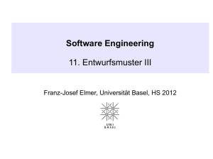 Software Engineering 11. Entwurfsmuster III