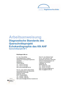 Arbeitsanweisung - Kompetenznetz Angeborene Herzfehler