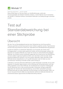 Test auf Standardabweichung bei einer Stichprobe im Assistenten