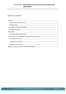 RecordTime Enterprise Version 3.5 Benutzerhandbuch (Linux Ubuntu)