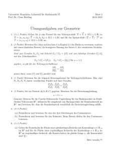 Blatt 2 - Lehrstuhl VI für Mathematik