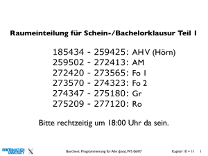 Kapitel 10 und 11