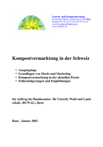Kompostvermarktung in der Schweiz