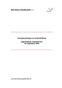 Vortragsunterlagen Engelskirchen - Borreliose