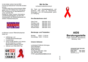 Flyer AIDS Beratungsstelle - Landratsamt Weilheim
