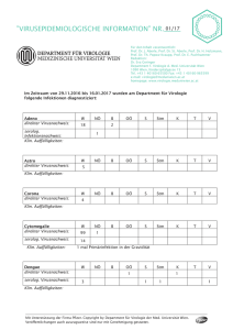 virusepidemiologische information” nr.