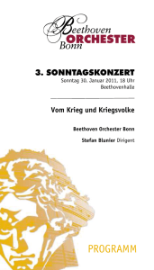 3. SONNTAGSKONZERT Beethovenhalle