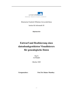 Entwurf und Realisierung eines datenbankgestützten Visualisierers