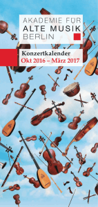 Konzertkalender - Akademie für Alte Musik Berlin