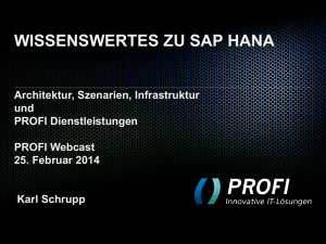 SAP HANA - Profi AG