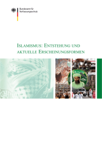 islamismus: entstehung und aktuelle erscheinungsformen