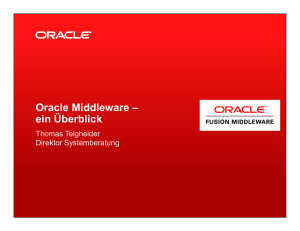Oracle Middleware - MCS Systeme GmbH