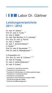 Leistungsverzeichnis 2011 / 2012