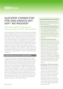 QlikView SAP® Connector