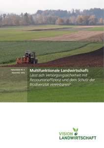 Multifunktionale Landwirtschaft: Lässt sich
