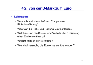 Das Europäische Währungssystem (EWS)