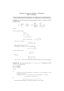 ¨Ubungen zur Linearen Algebra 1, WS 2016/17 Blatt 7 Lösungen
