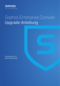Sophos Enterprise Console Upgrade