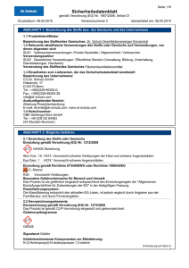 Sicherheitsdatenblatt