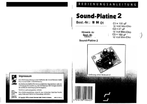 SoundlPlatine 2 - Corsair Flugmodellbau