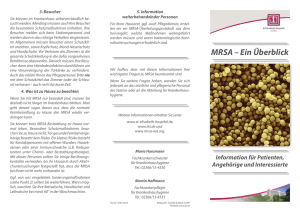 Informationsflyer MRSA - St. Elisabeth Hospital Herten