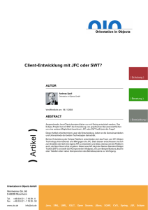 Client-Entwicklung mit JFC oder SWT?