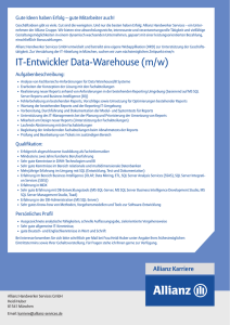 IT-Entwickler Data-Warehouse (m/w)
