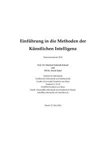 Einführung in die Methoden der Künstlichen Intelligenz