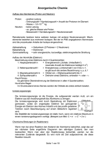 Anorganische Chemie - muskeltier