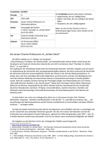 Die Jenaer Chemie-Professoren im „Dritten Reich“