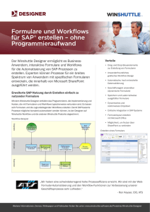 Formulare und Workflows für SAP® erstellen – ohne