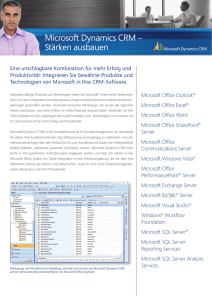 Microsoft Dynamics CRM – Stärken ausbauen