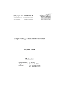 Graph Mining in Sozialen Netzwerken