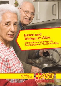 Essen und Trinken im Alter - ASB Ambulante Pflege Bremen GmbH