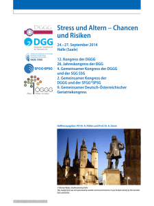 Stress und Altern – Chancen und Risiken