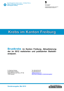 Brustkrebs im Kanton Freiburg. Aktualisierung der im