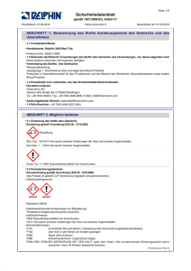 Sicherheitsdatenblatt