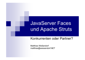 JavaServer Faces und Apache Struts
