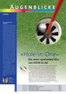 Hole-in-One - Medical Vision AG