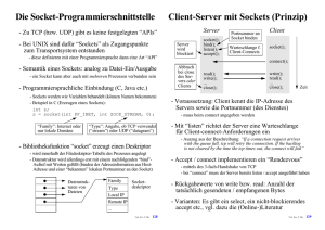Der Server - The Distributed Systems Group