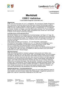 Merkblatt EHEC - Landkreis Fürth