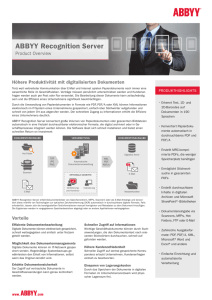 ABBYY Recognition Server - ABBYY Fraktur / Gothic OCR