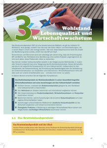 3 Wohlstand, Lebensqualität und Wirtschaftswachstum