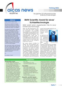 Newsletter, Frühling 2004