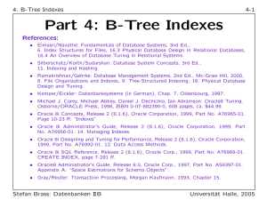 Part 4: B-Tree Indexes
